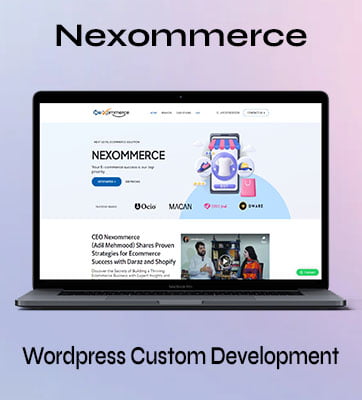 Nexommerce Developed By Muzamil Portfolio